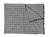Black & White Designer Tweed Blanket Scarf with Kilt Pin