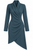 Asymmetrical Faux Wrap Ponte Dress