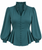 Tailored Silk Peplum Blouse