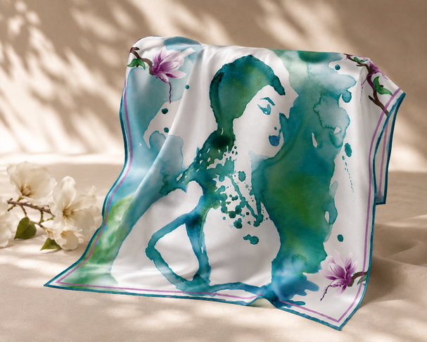 Empowered Woman Scarf - Original Art by Shanna Britta