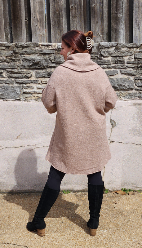 Wrap Cape Coat – Boiled Wool