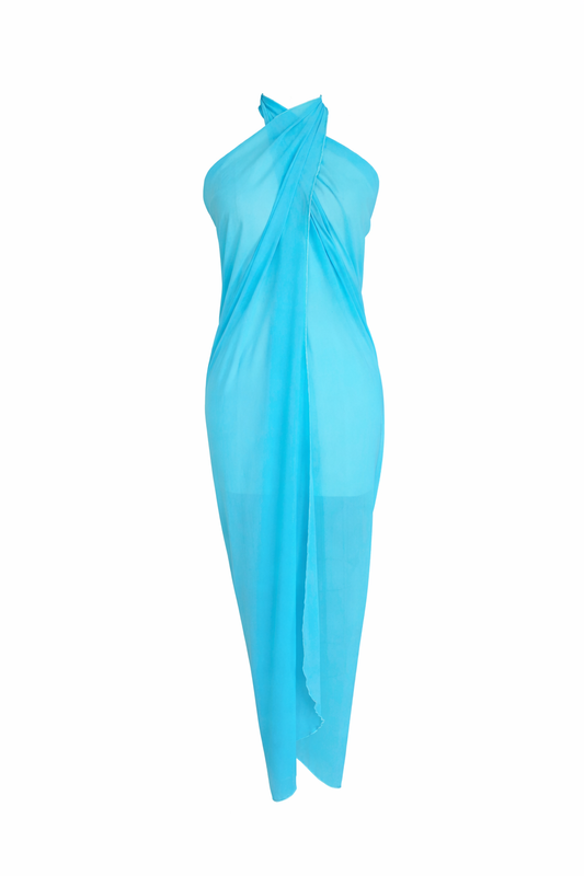 Solid Convertible Chiffon Sarong Cover-Up