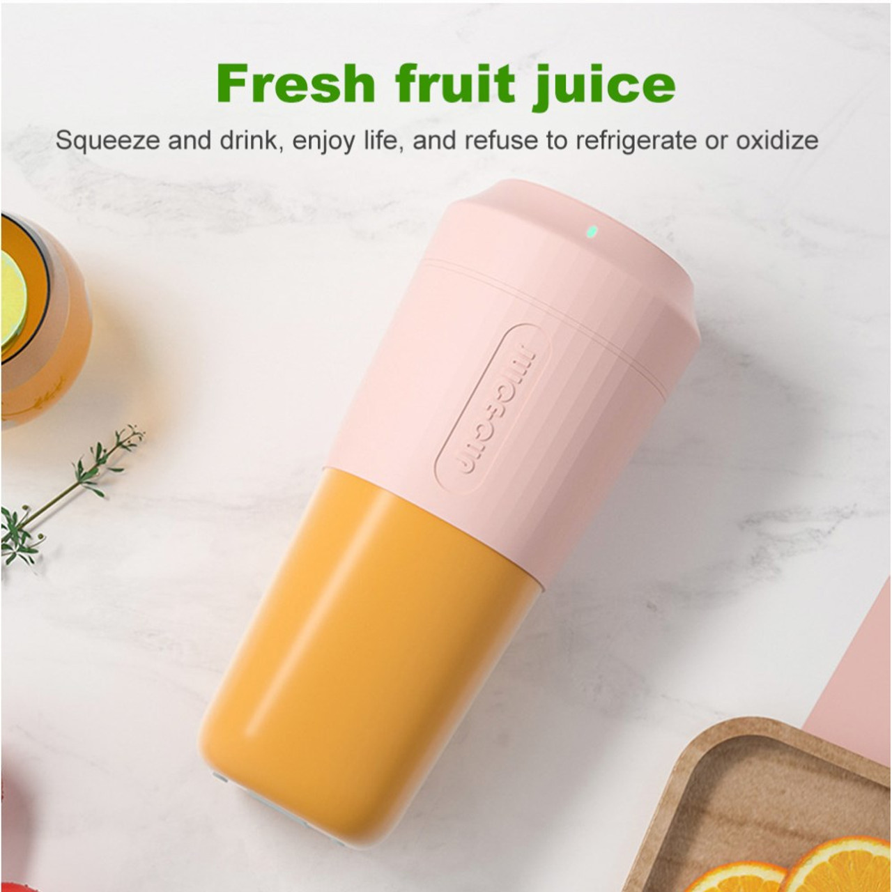 Vitamer VIT-S011 Wireless Mini Blender Electric Juicer Portable Juice Cup Ice Crusher Fruit Mixer (BPA Free, with FDA Certificate)