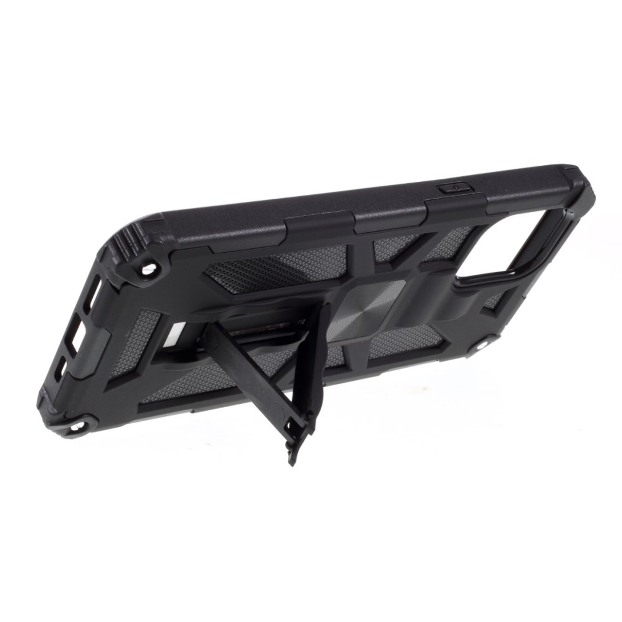 Kickstand Armor Dropproof PC TPU Shell Case with Magnetic Metal