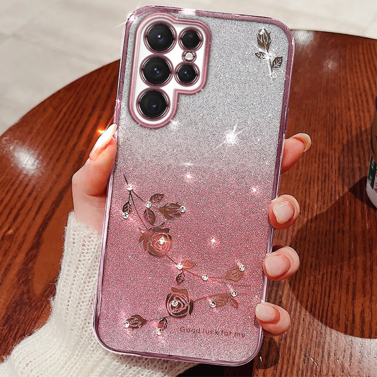 Cell Phone Bling Kits,  Tower Bling Crystal Flower DIY Cell Phone Case  shell Cover Deco Kit