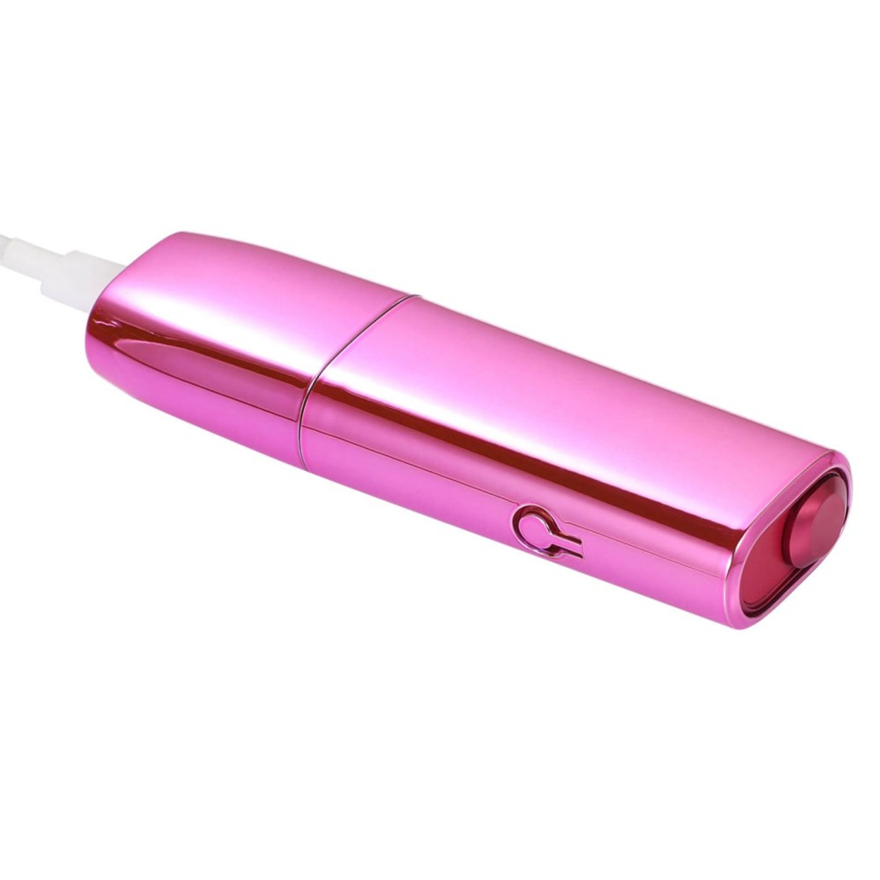 For IQOS ILUMA ONE Stylish Electroplate PC Protective Case E-cigarette  Drop-proof Cover - Rose Pink - Snatcher