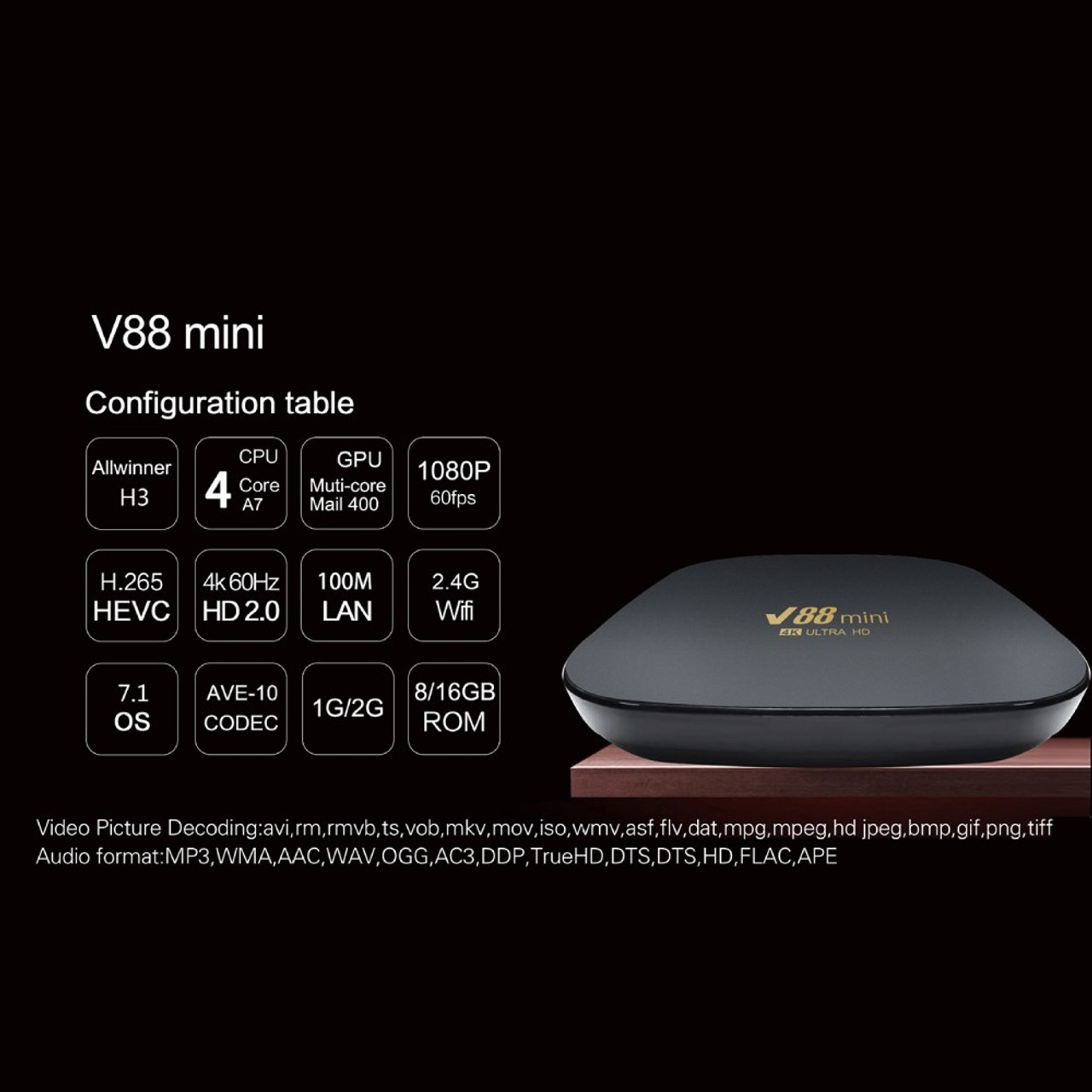 Android TV Box, Original TX3 Mini Android 10.0 TV Box 2GB RAM 16GB ROM Quad  Core 64 Bits Support WiFi 100M LAN Smart TV Box 4K 3D HDR IPTV Media