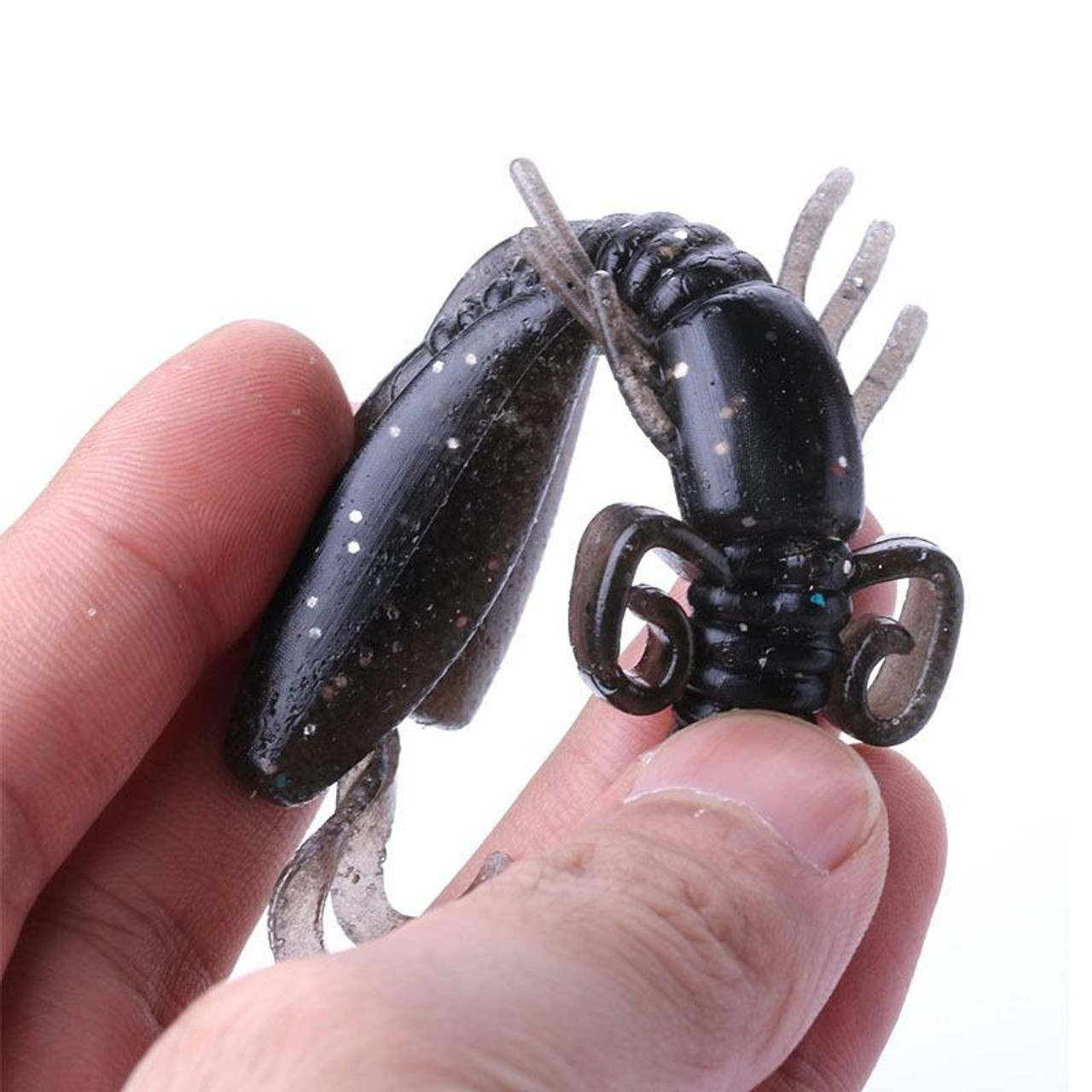 HENGJIA SO02250 5 PCS 9cm/12g Shrimp Shaped Soft Fishing Bait Artificial  Cricket Bait, snatcher