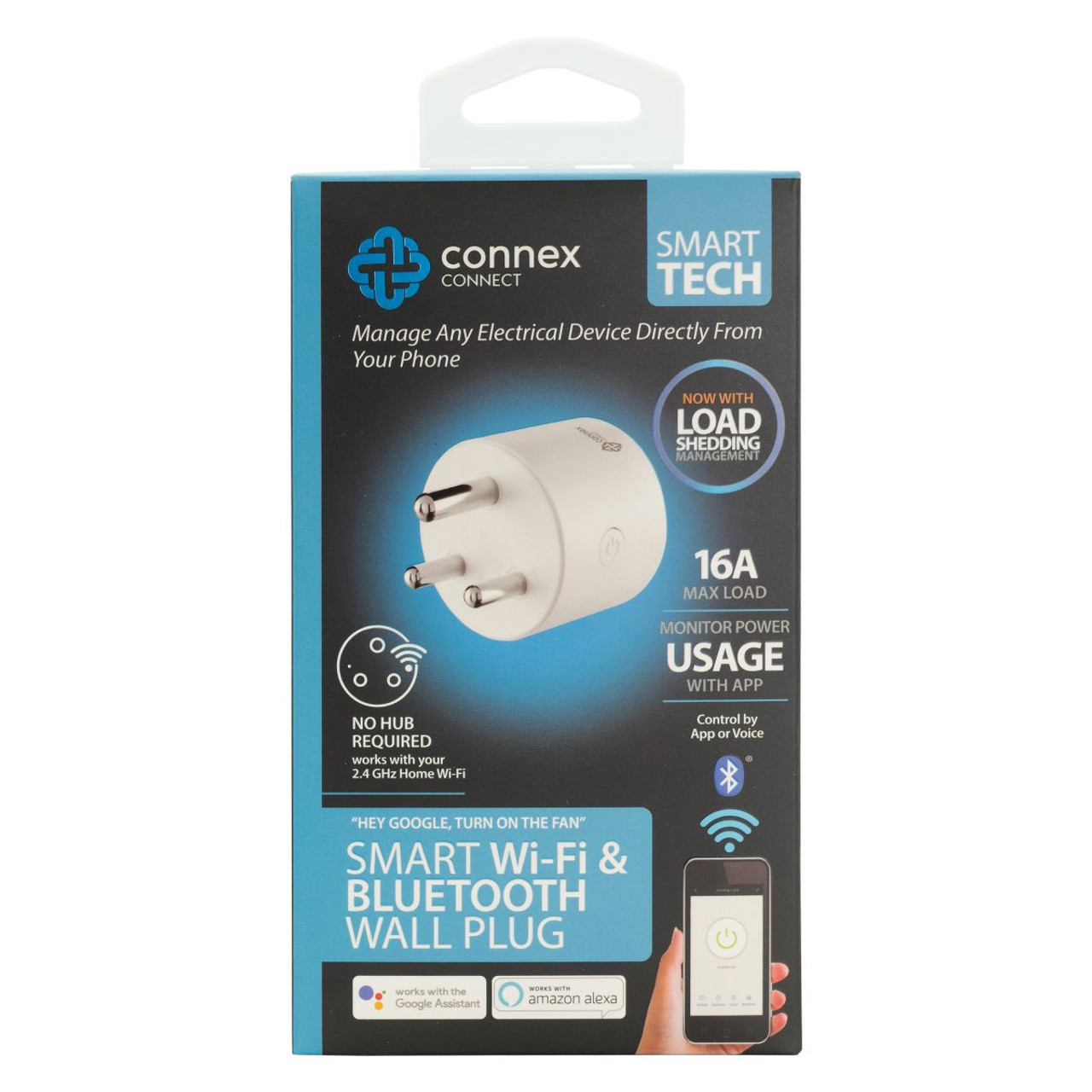 Smart WiFi Plug 3 Pin SA Round 16A - Connex Connect