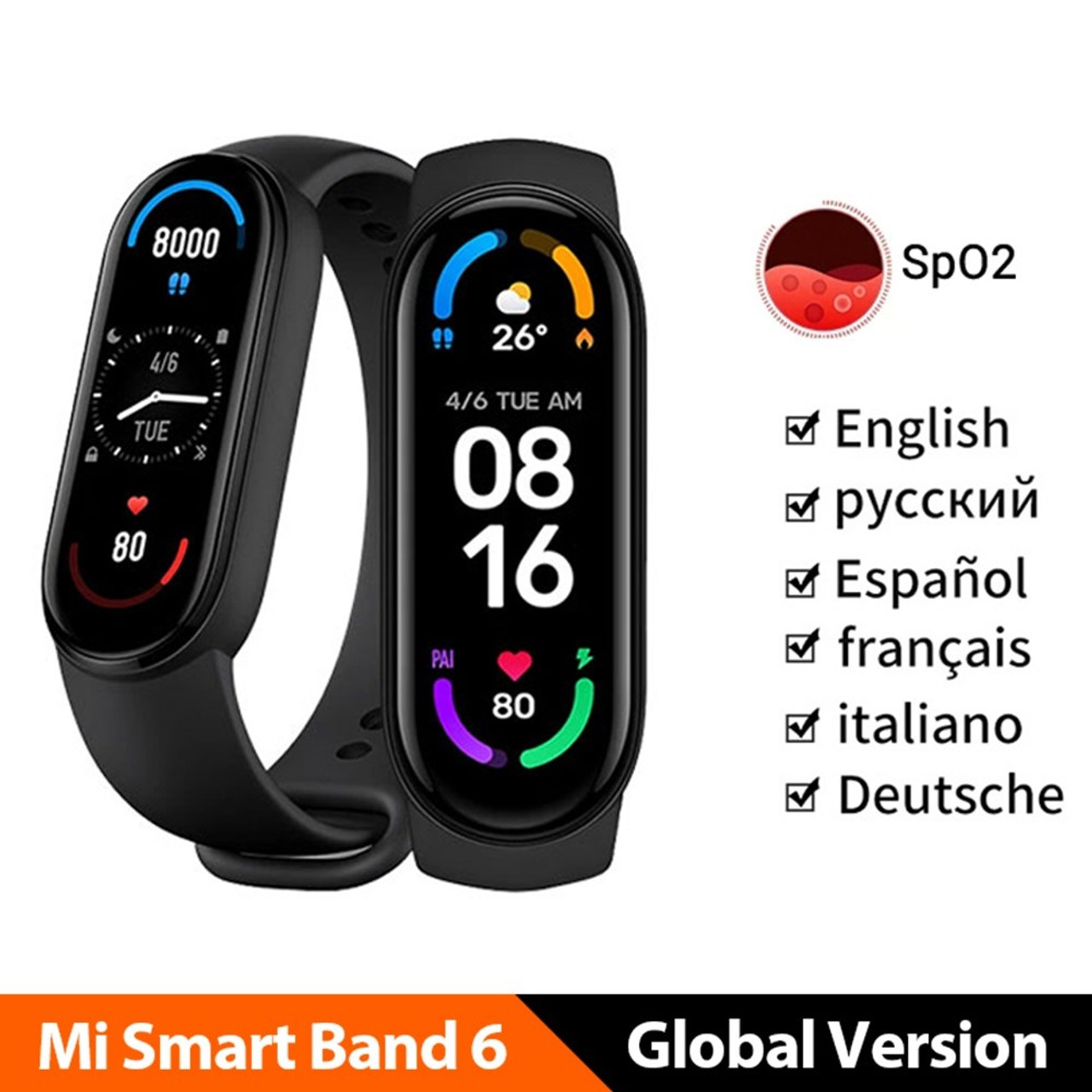 Xiaomi mi smart band 6 英語版 - 腕時計(デジタル)