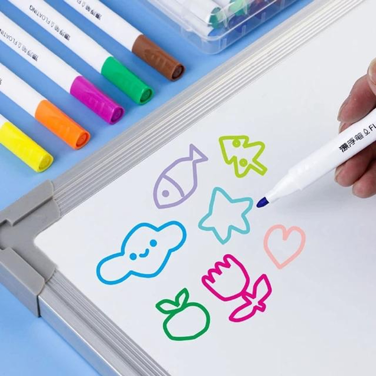 20 Colors Magic Water Painting Pen, Whiteboard Marker, A Watercolor Pen  That Can Float on Water, Magic Water Painting Pen Set for Kids and Adults