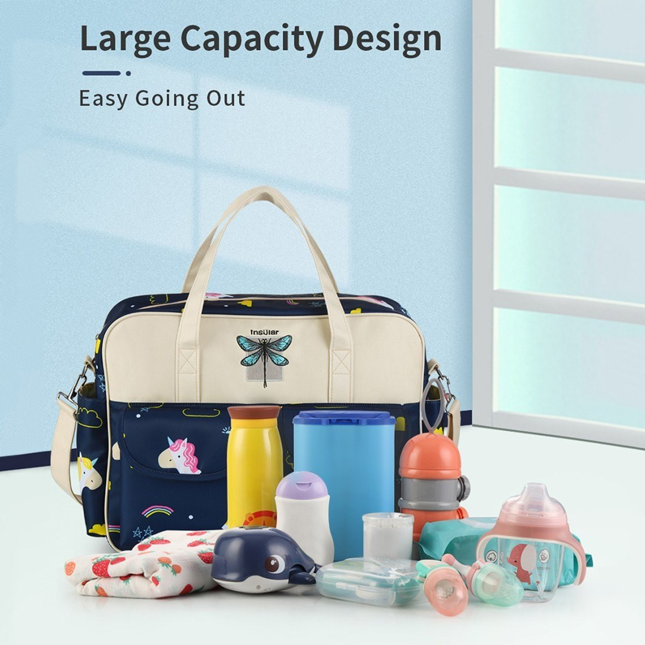 Itzy Ritzy Boss Plus Diaper Bag - Grayson | Dream Baby Decor