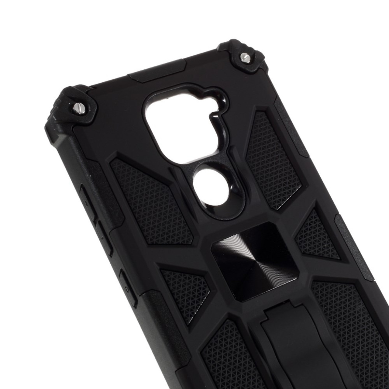 Kickstand Armor Dropproof PC TPU Shell Case with Magnetic Metal