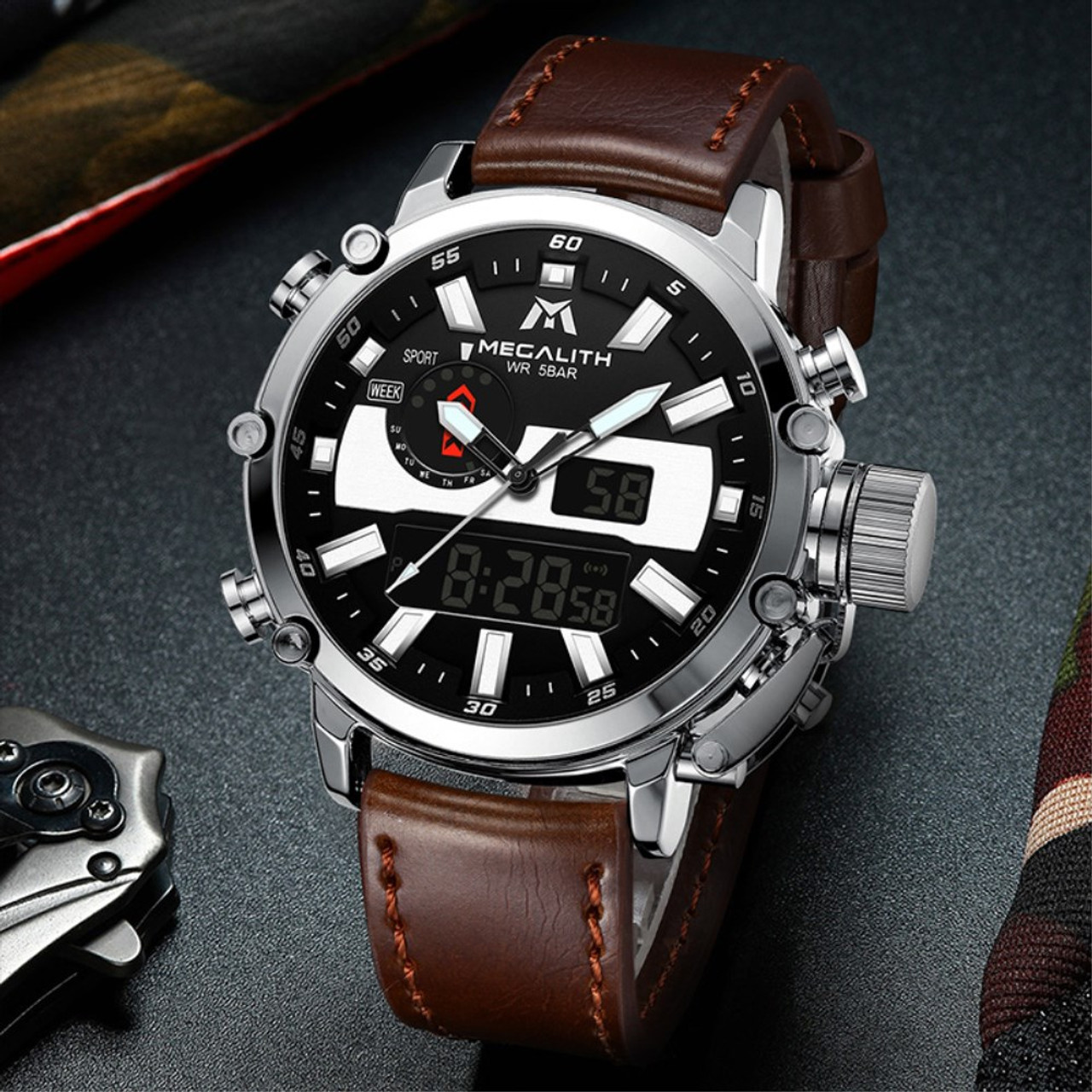 8601M | Quartz Men Watch | Stainless Steel Band | megalith watch | Reviews  on Judge.me