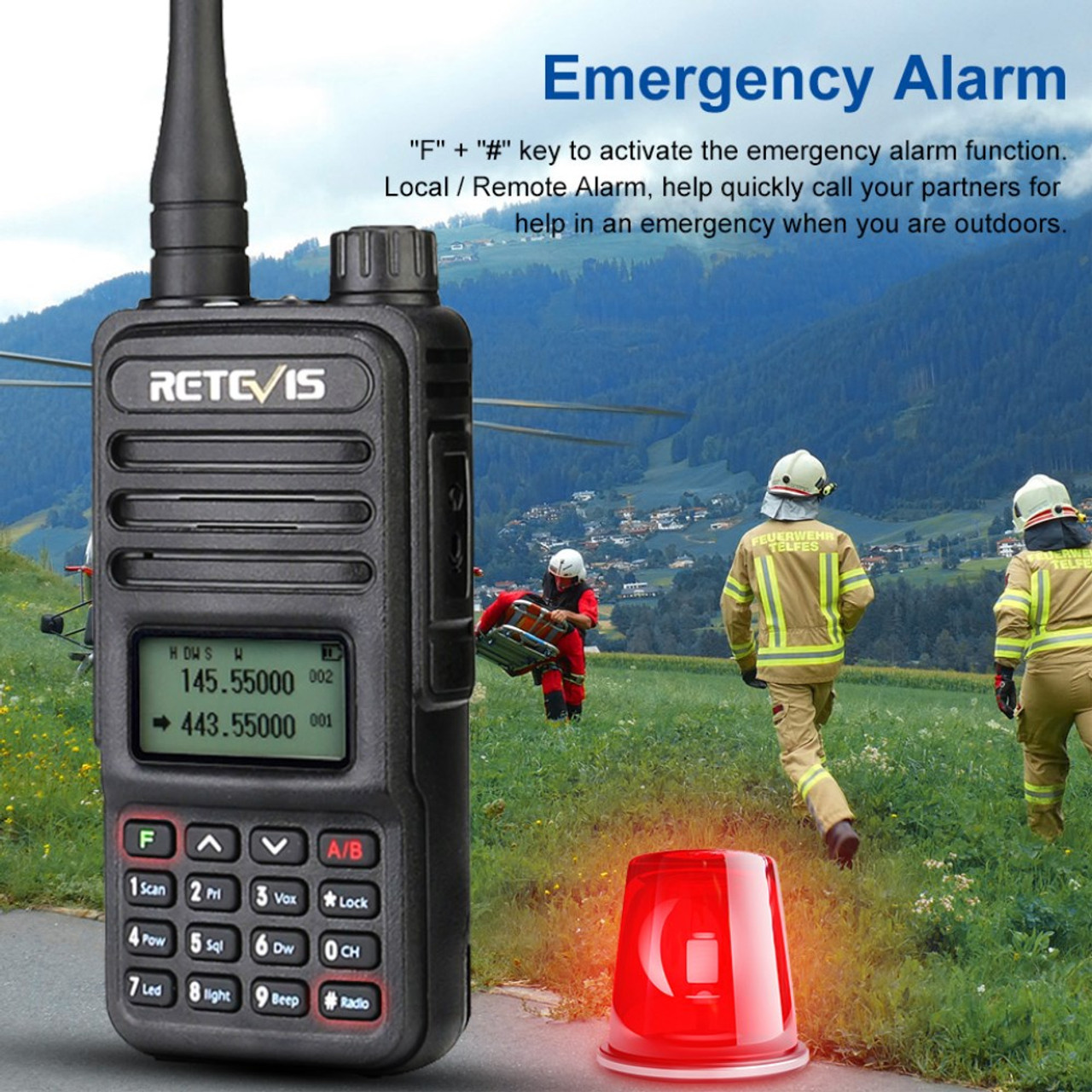 RETEVIS RT85 Professional Walkie Talkie Two Way Radio Station VHF UHF Dual  Band Portable Radio Station US Plug Snatcher