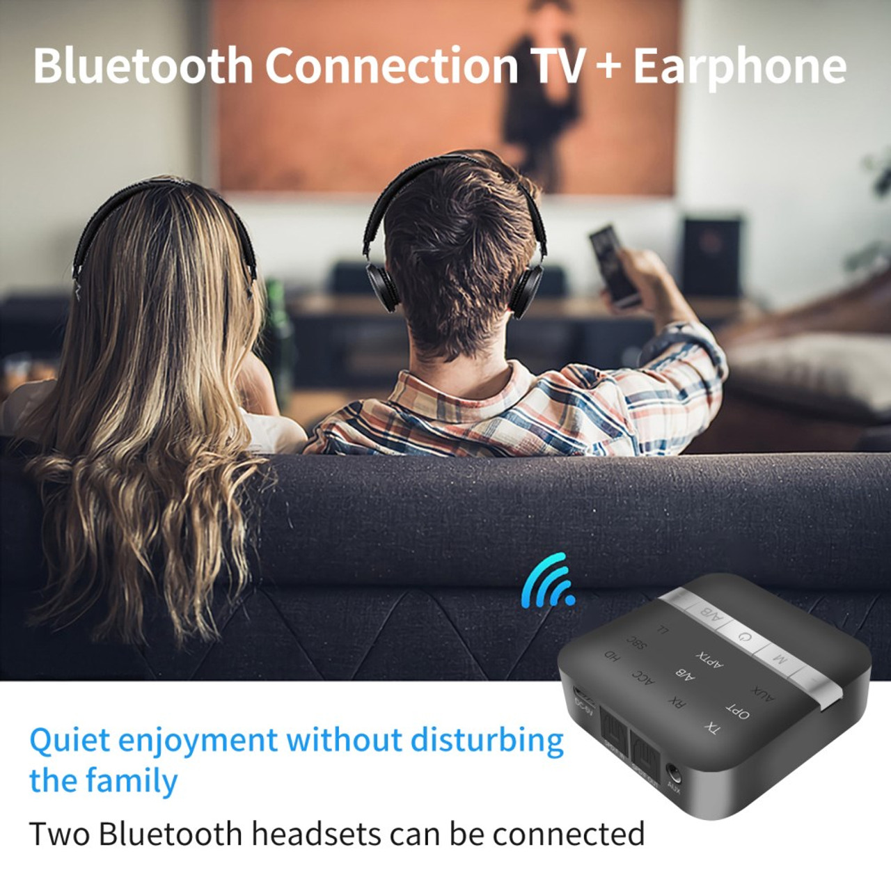 TX200 Bluetooth 5.0 Transmitter Receiver APTX 2 in 1 Wireless Audio Adapter  Digital Optical TOSLINK for TV PC - Snatcher