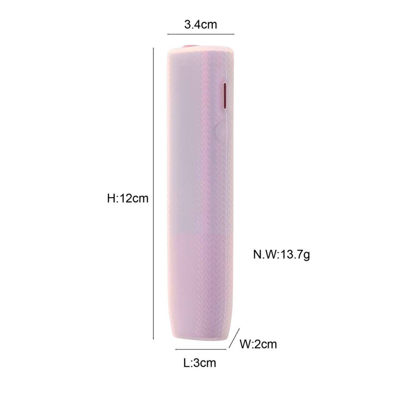 For IQOS ILUMA ONE Stylish Electroplate PC Protective Case E-cigarette  Drop-proof Cover - Rose Pink - Snatcher