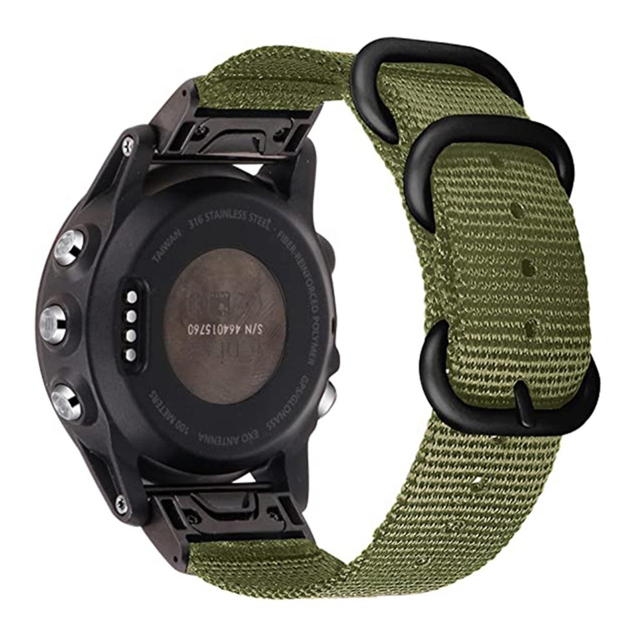  GANYUU Sport Silicone Smart Watch Bracelet Strap for Garmin  Fenix 6X 7 7X 3HR 935 945 Approach S60 S62 Quick EasyFit Watchband Correa  (Color : Black Yellow, Size : 26mm Fenix 3 3HR) : Electronics