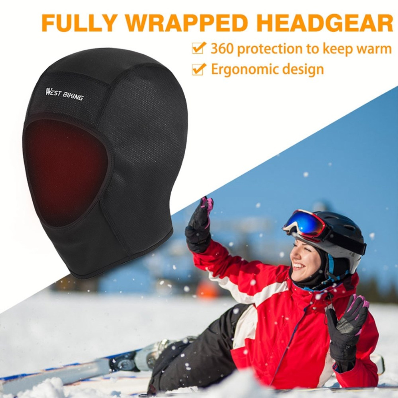 Balaclava For Women Cycling Caps Winter Ski Mask Helmet Liner Full Face Hat  Head Warmer For