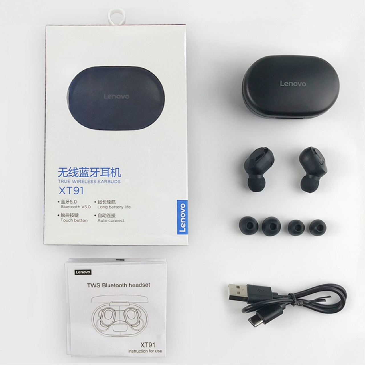 LENOVO XT91 TWS Earbuds Bluetooth 5.0 Wireless Headset Waterproof