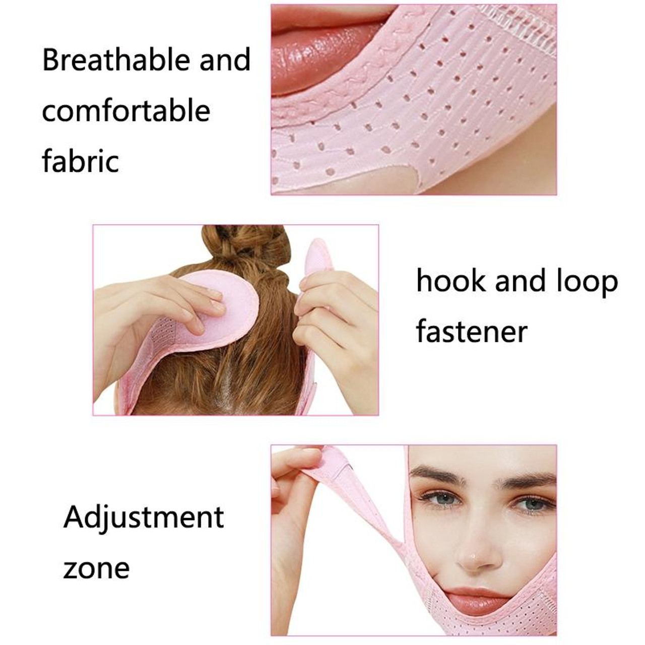 073 White Enhanced Version For Men And Women Face-Lifting Bandage V Face  Double Chin Shaping