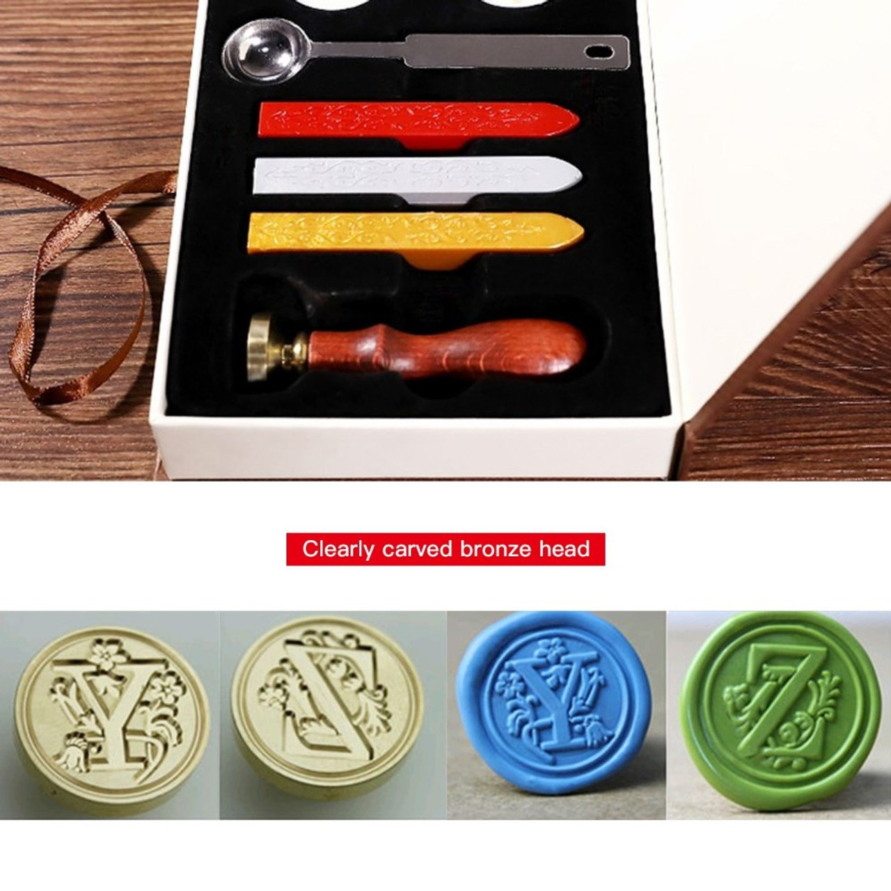 Sealing Wax Set Wax Furnace Spoon Set Wax Beads Wax Seal Set For Sealing  Stamps With Colored Pens For Envelopes, Letters, Invitations,  Congratulatory