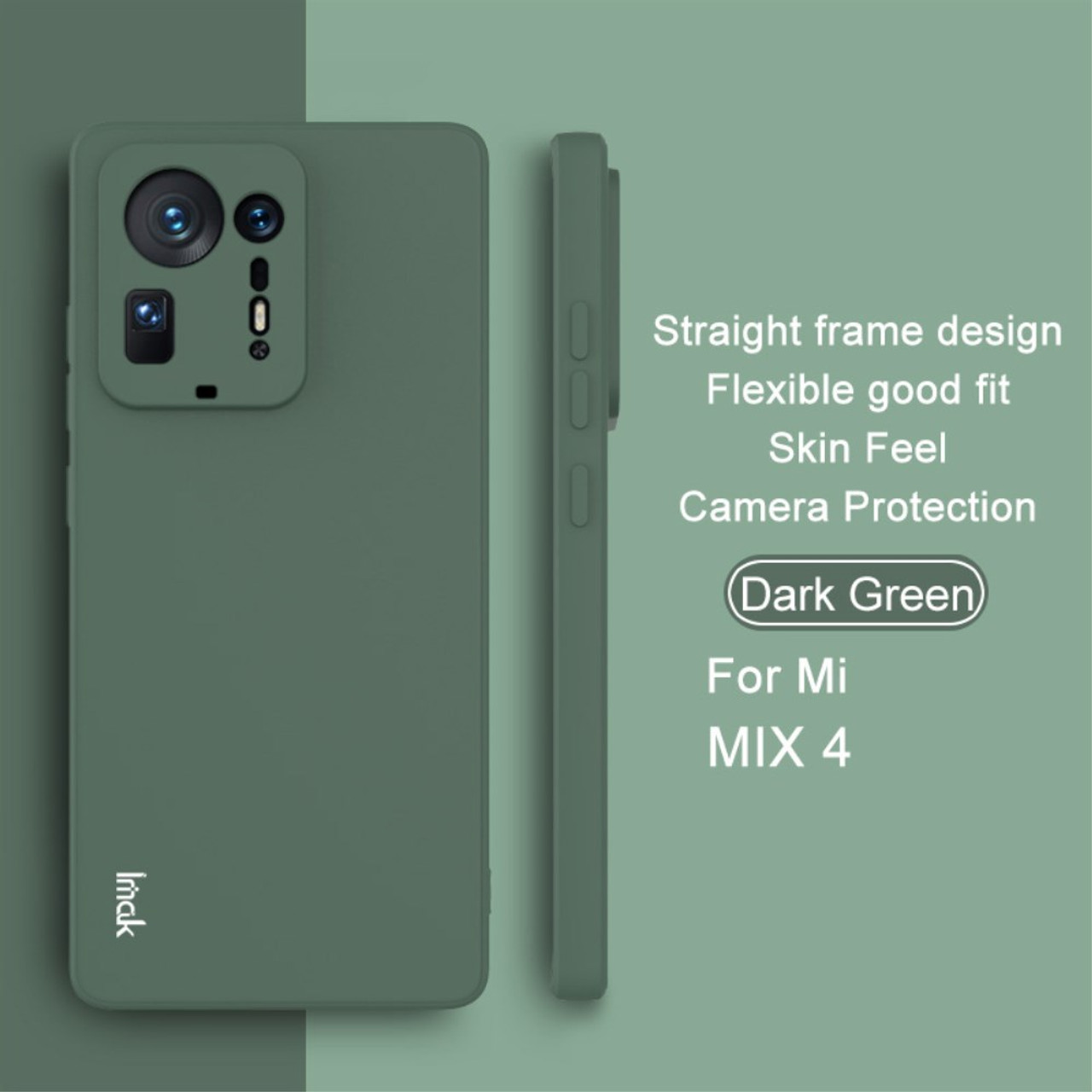 IMAK UC-4 Series Straight Frame Design Soft TPU Phone Cover Skin