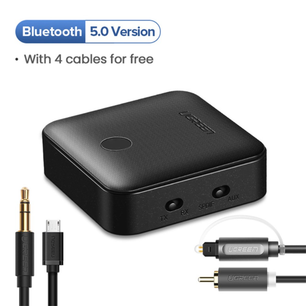 UGREEN Bluetooth Receiver 5.0 aptX 3.5mm AUX Jack Audio Wireless