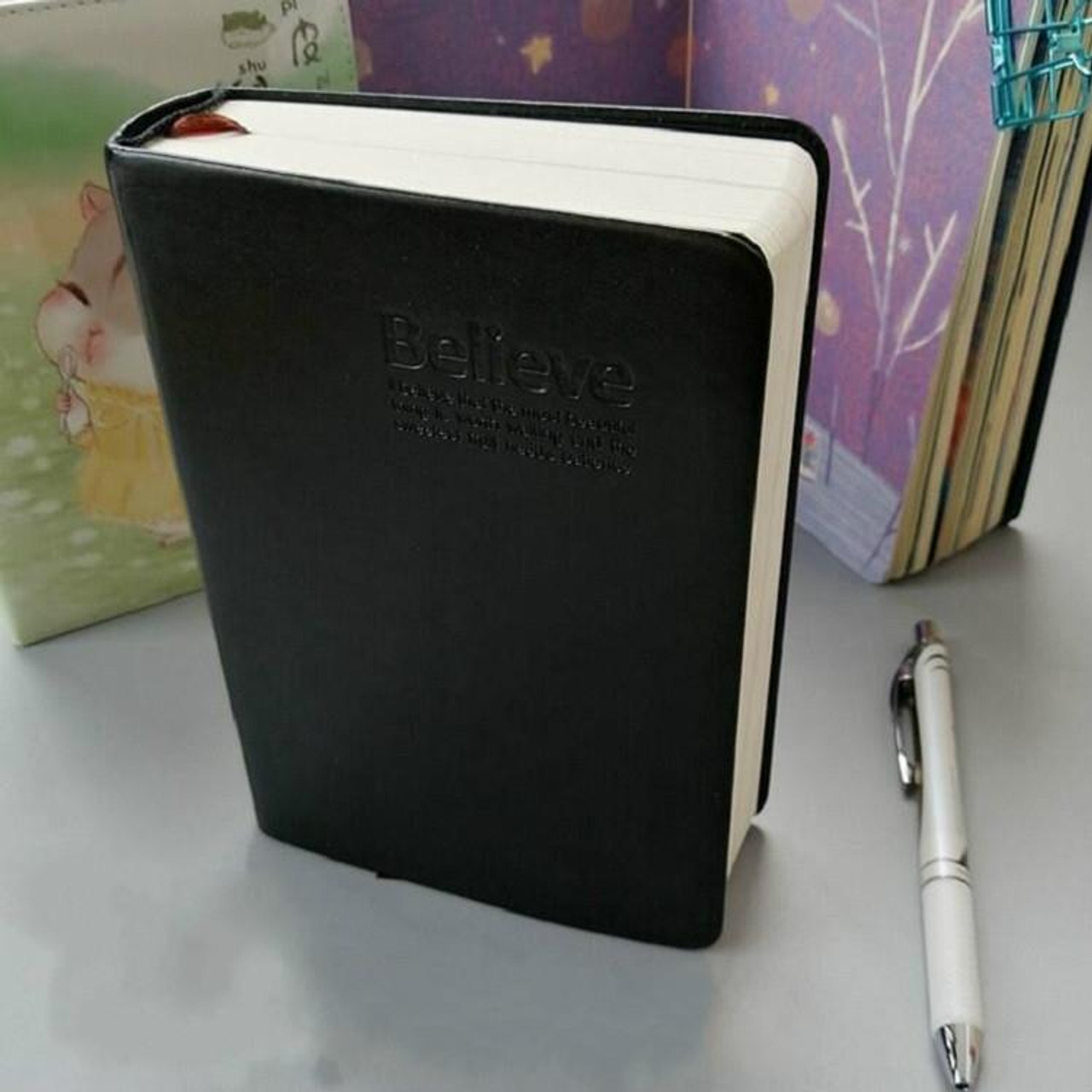 Thick Lined Journal Notebook 720 Pages Black Leather Journals for