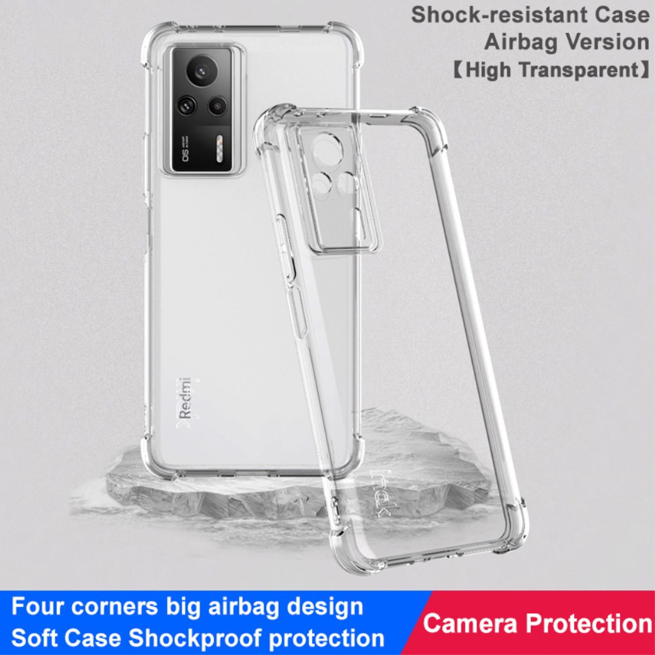 Airbag Drop-proof Shock Absorbing TPU Back Cover Case For