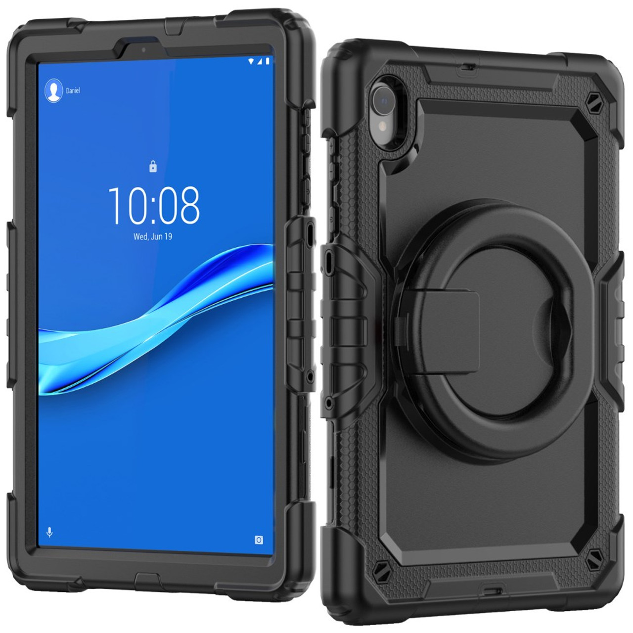 TECH CIRCLE Case for Lenovo Tab M10 Plus (10.3) (TB-X606F) Tablet - Heavy  Duty Protection Rugged Case with Kickstand Portable Handle Drop Proof  Cover, Darkblue 