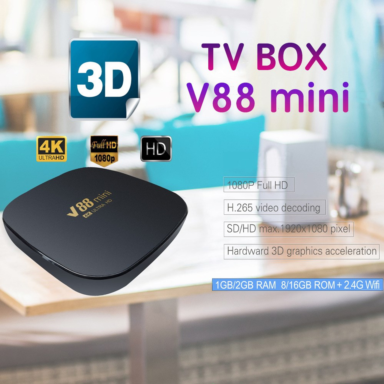 Android TV Box, Original TX3 Mini Android 10.0 TV Box 2GB RAM 16GB ROM Quad  Core 64 Bits Support WiFi 100M LAN Smart TV Box 4K 3D HDR IPTV Media