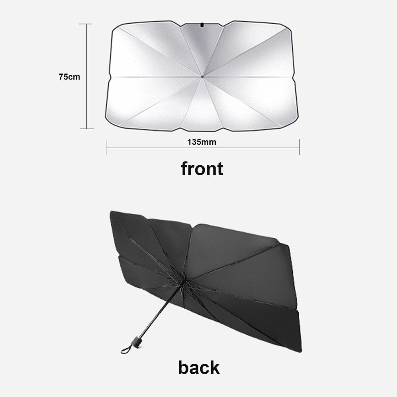 Foldable Design Portable Car Windshield Sun Shade Umbrella Car