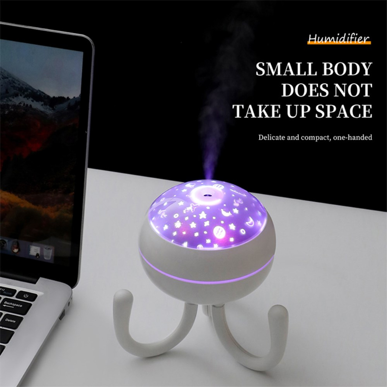 DQ702 Air Humidifier Simulation Candlelight Aromatherapy Essential