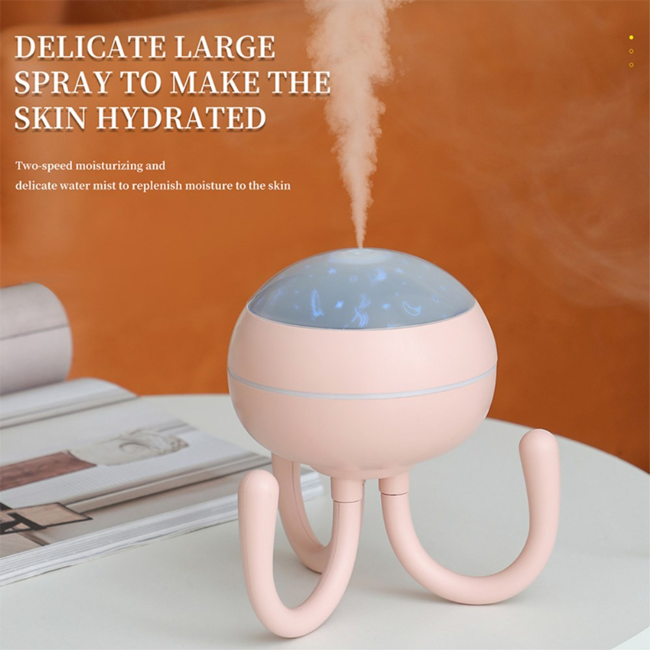 DQ702 Air Humidifier Simulation Candlelight Aromatherapy Essential