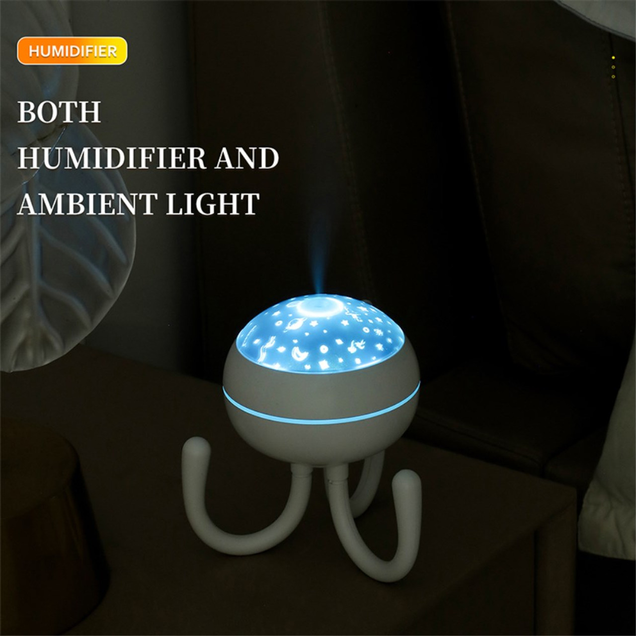 DQ702 Air Humidifier Simulation Candlelight Aromatherapy Essential