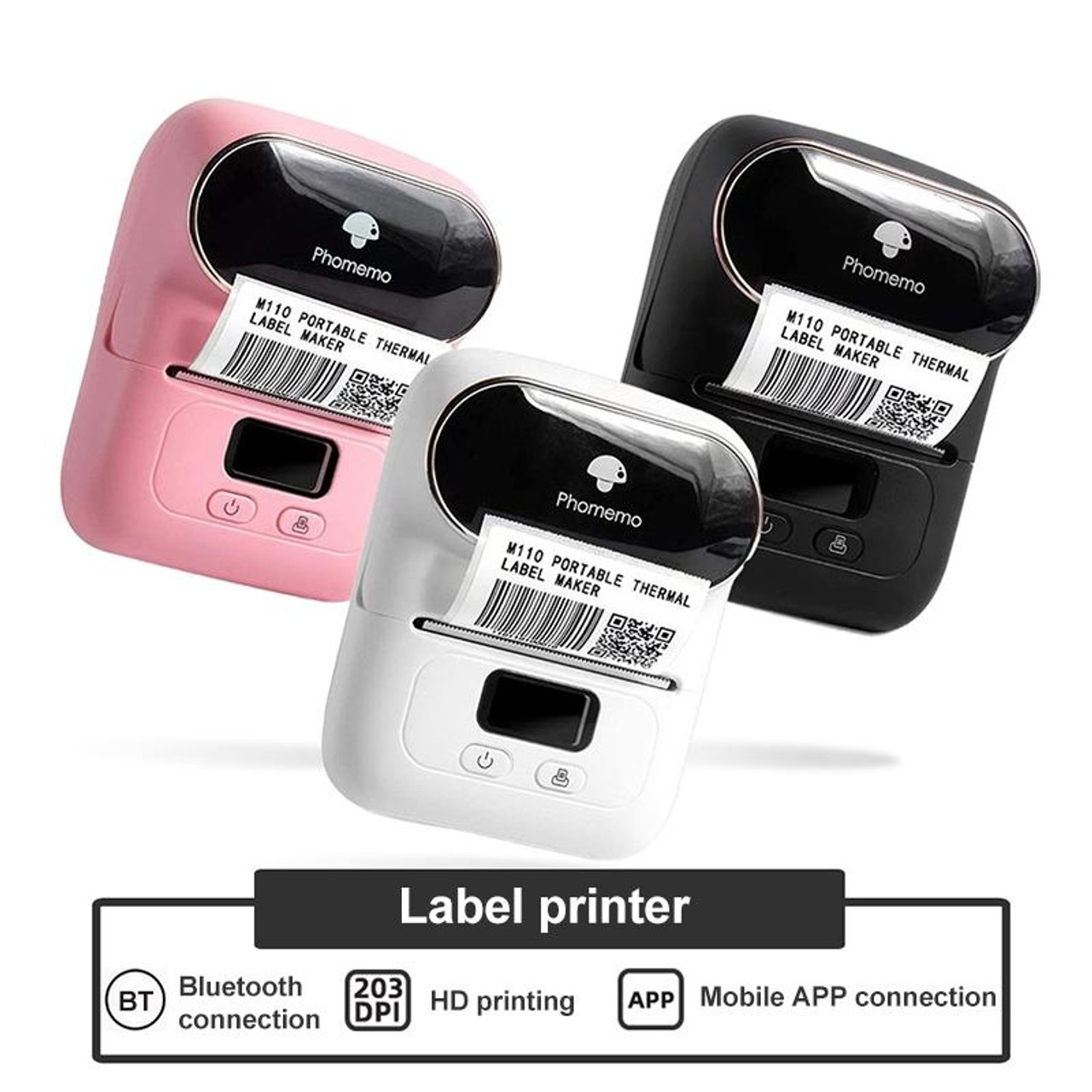 Phomemo M110 Label Maker- Portable Mini Bluetooth Thermal Label