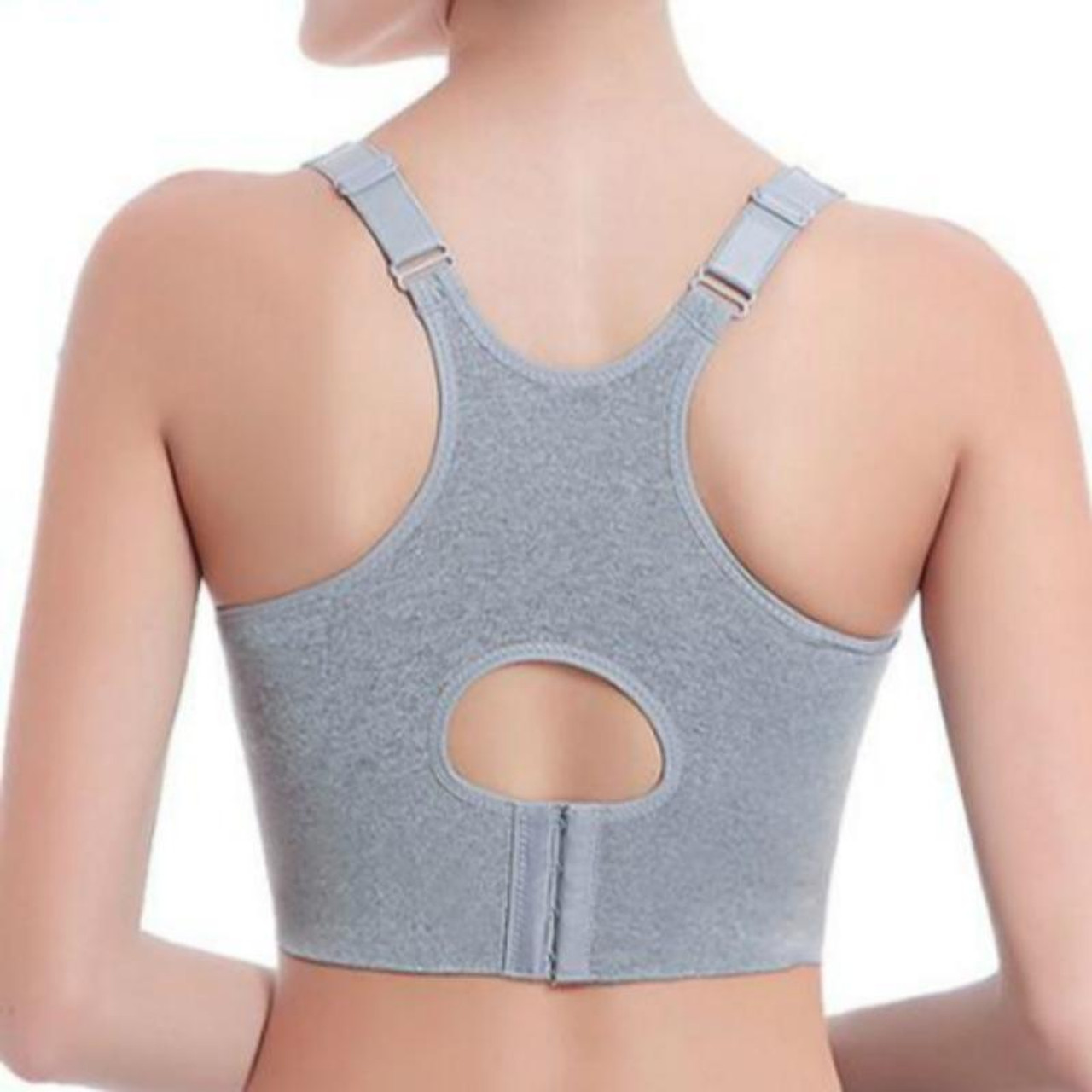 Wireless Sporty Shockproof Running Push Up Sports Bra, Size:XL(Gray),  snatcher