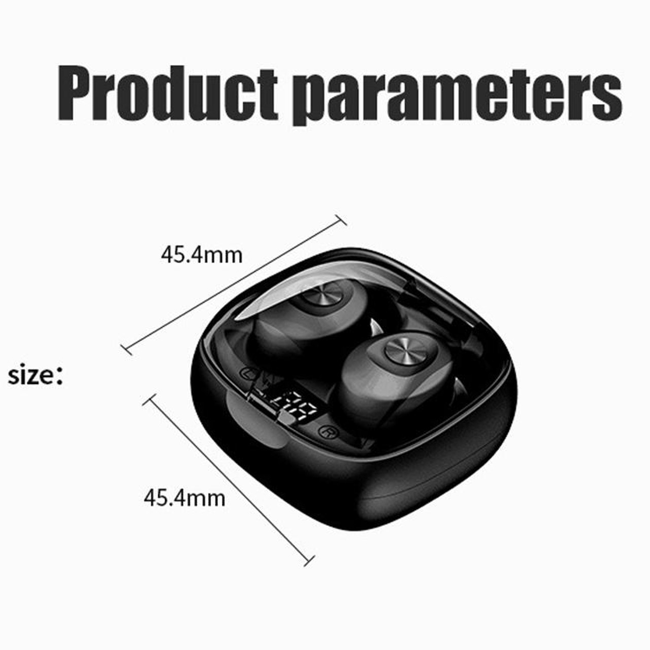 XG 8 TWS Digital Display Touch Bluetooth Earphone with Magnetic