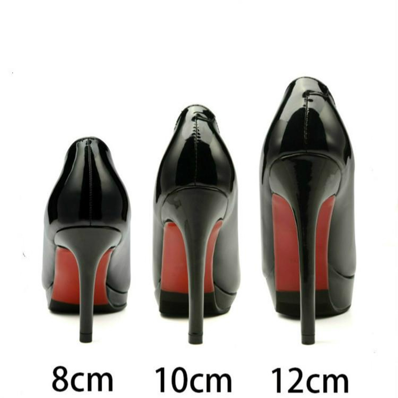 Women Sexy Stiletto Shoes High Heel, Shoes size:33(Black Patent
