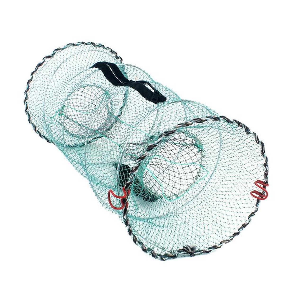 Spring Cage Fishing Net Automatic Folding Shrimp Cage Round Spring Fish Net(Encrypted  Mesh Large), snatcher