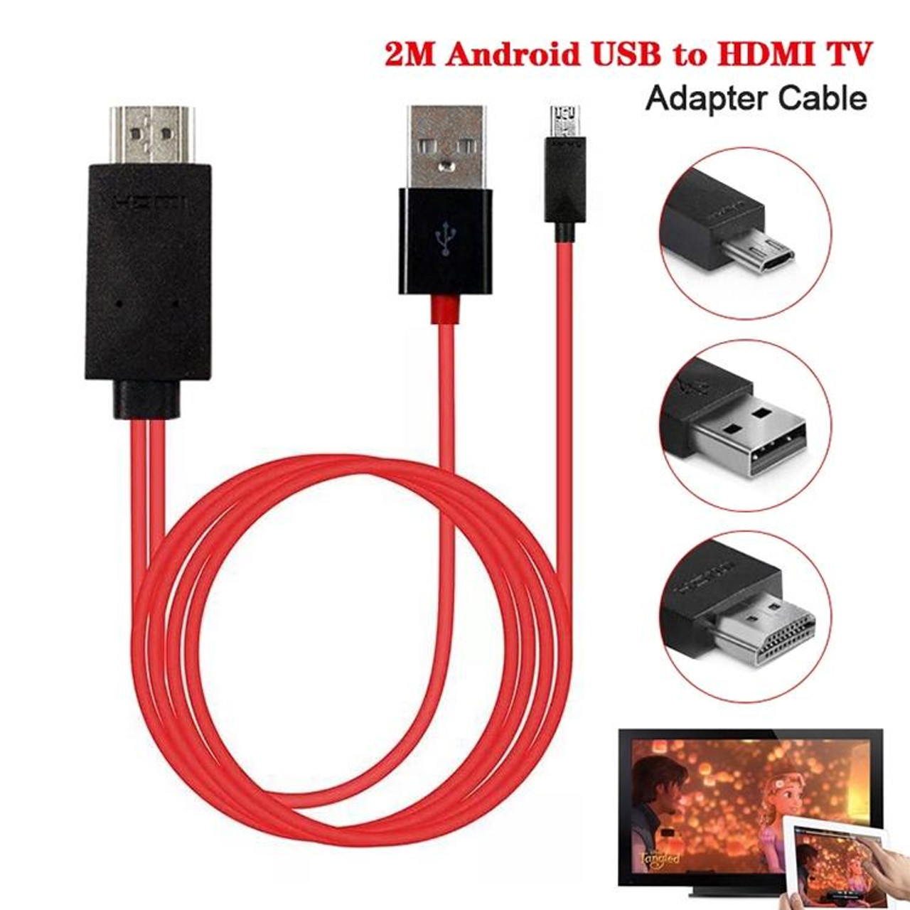 micro usb to hdmi cable connection 