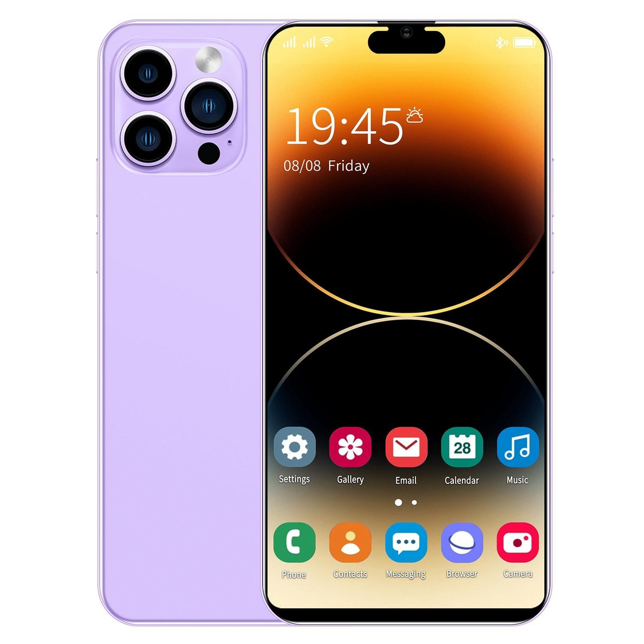 i14 Pro Max / H208, 2GB+16GB, 6.5 inch, Face Identification, Android 8.1  MTK6580P Quad Core, Network: 3G (Purple), snatcher