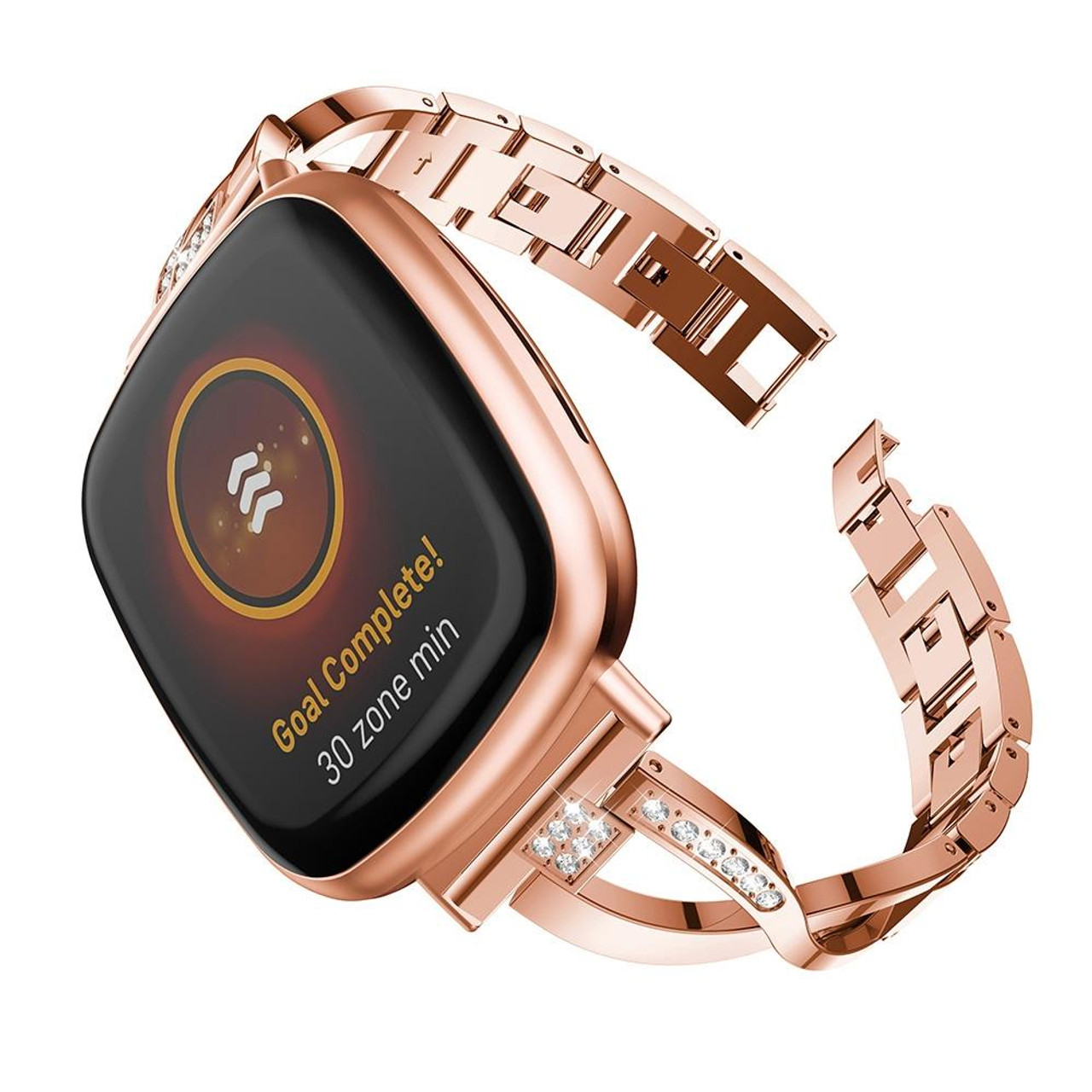 Fitbit versa metal store band rose gold