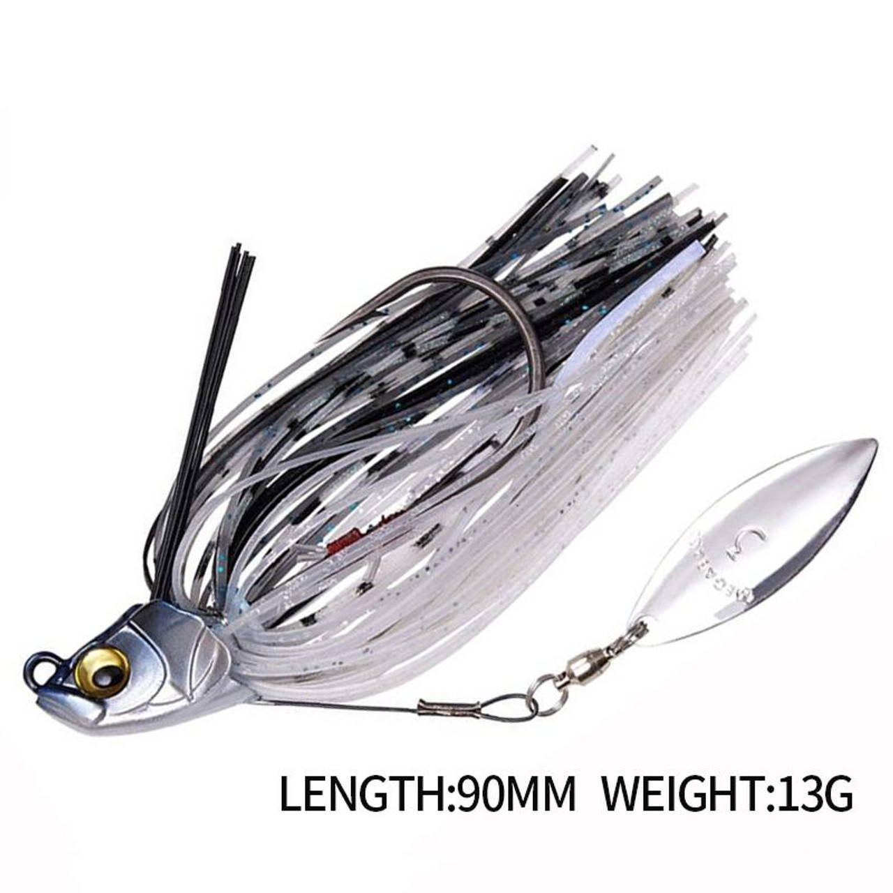 Lures Fake Bait Hubs Rotating Composite Sequins Noise Freshwater Sea Fishing  Warped Mouth Catfish Bait(E), snatcher