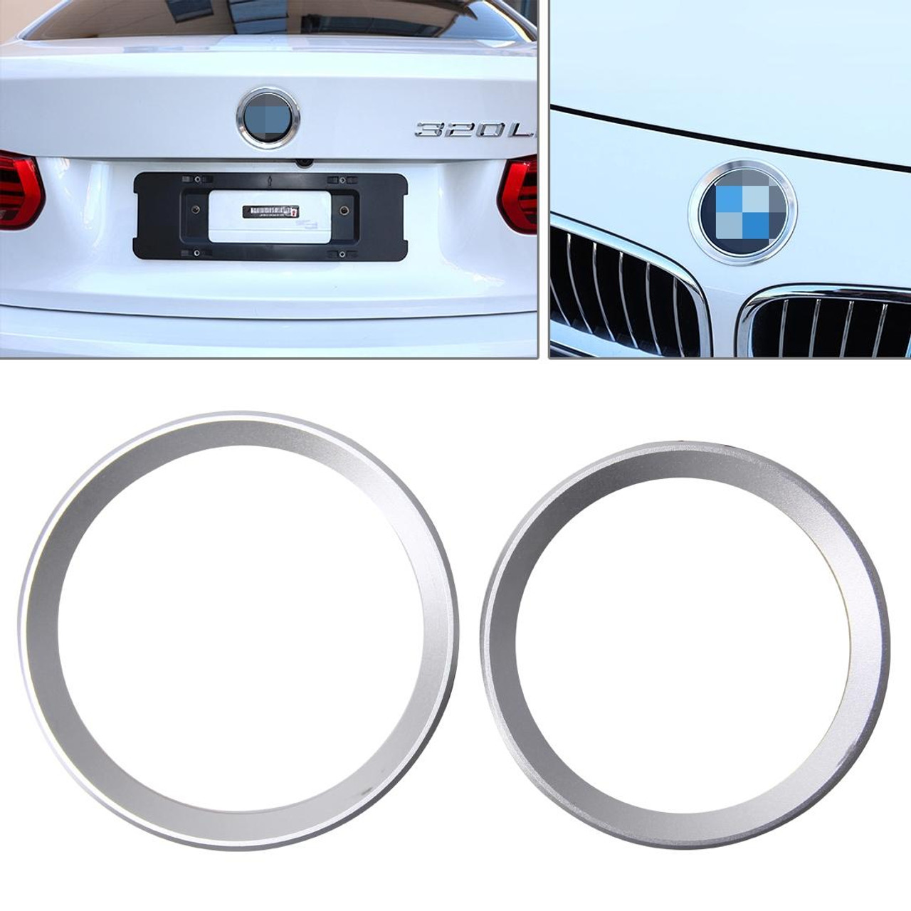 Red Steering Wheel Logo Emblem Ring Cover For BMW 1 3 4 5 7 Series