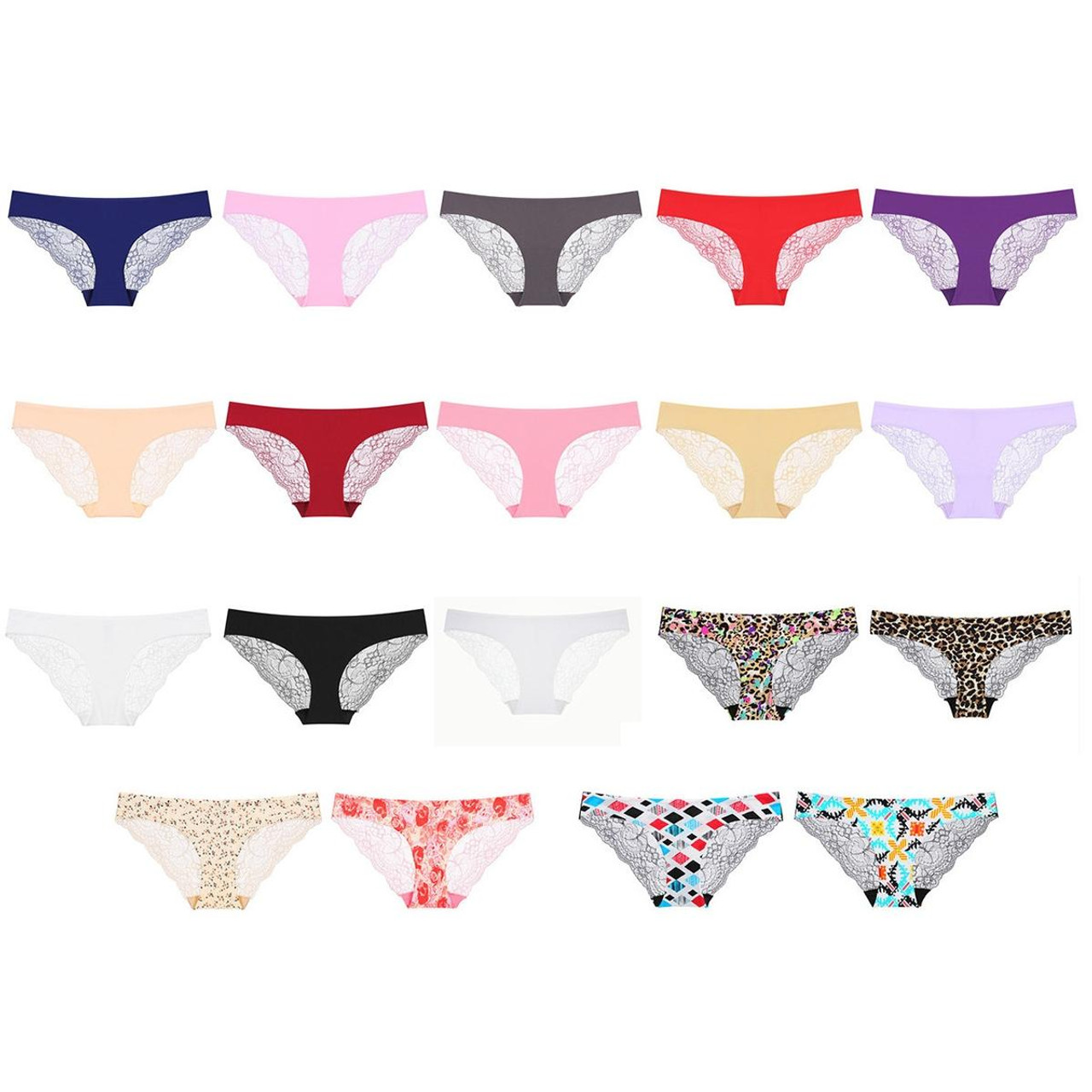 35-70kg Panties Girls Seamless Underwear Sexy Lace Low-Waist Pure