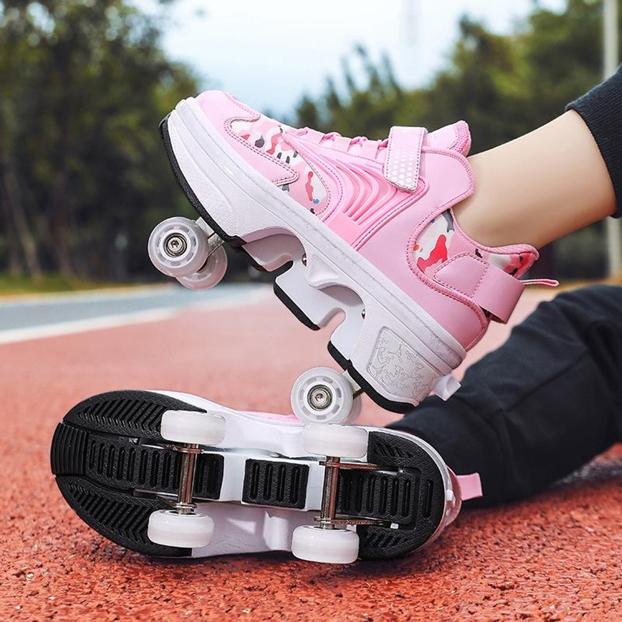 Retractable roller skate on sale sneakers