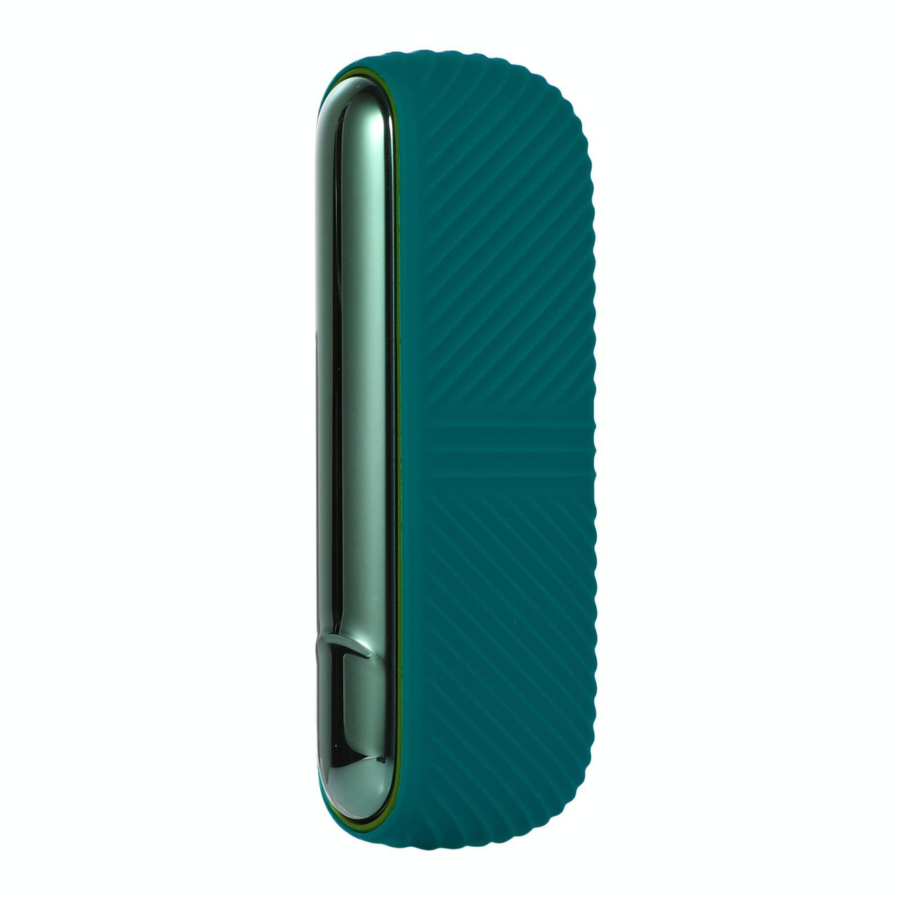 For IQOS ILUMA Silicone Electronic Cigarette Case Charging Compartment With  Side Cover(Dark Green), snatcher