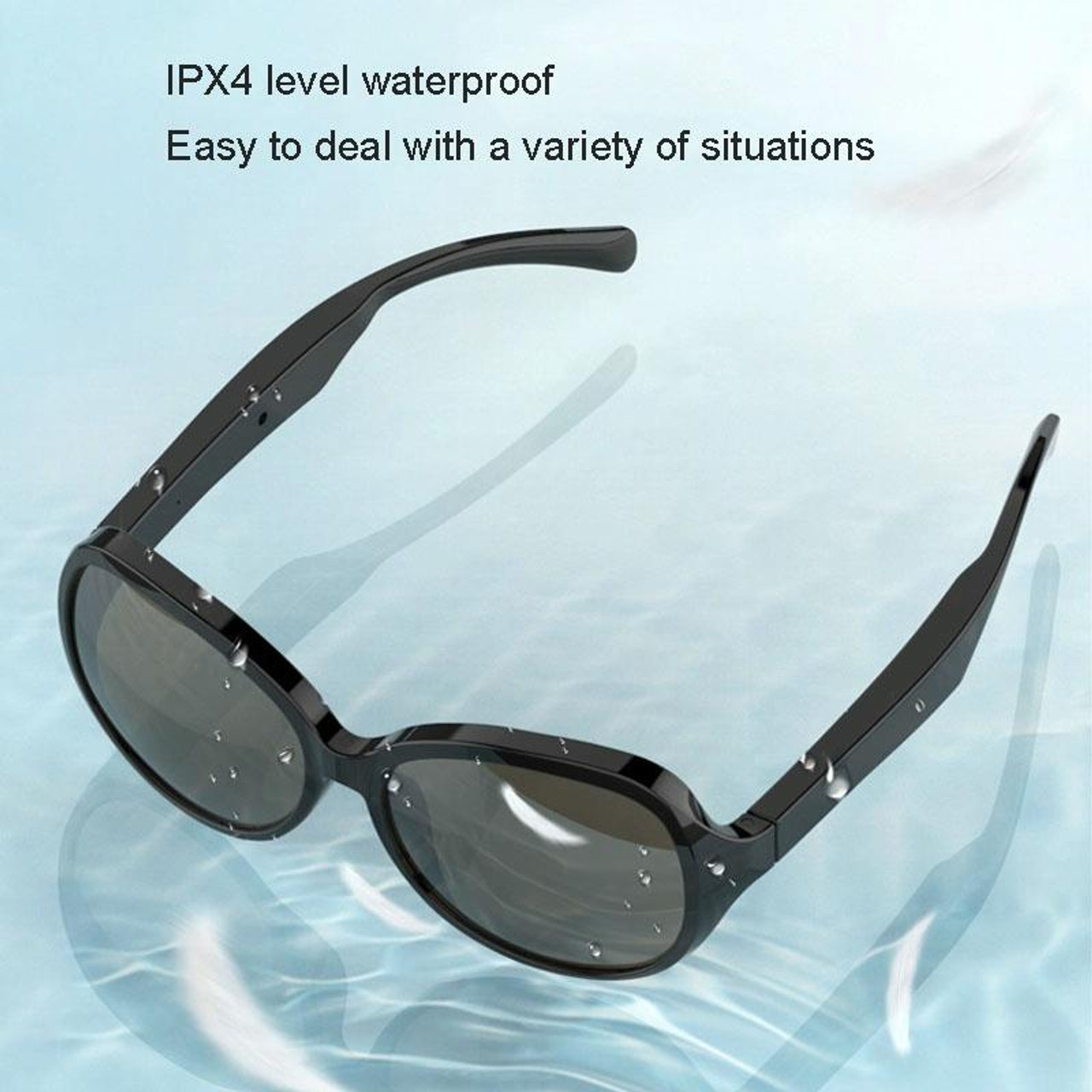 F06 Universal Style Bluetooth 5.3 Smart Sunglasses Wireless Headset  Anti-Strong Light Anti-Polarized Sunglasses, snatcher